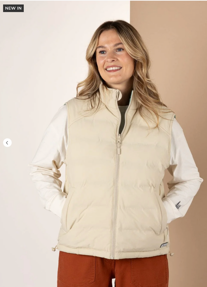SALTROCK Myka -Womens Reversible Gilet - Blue/Cream