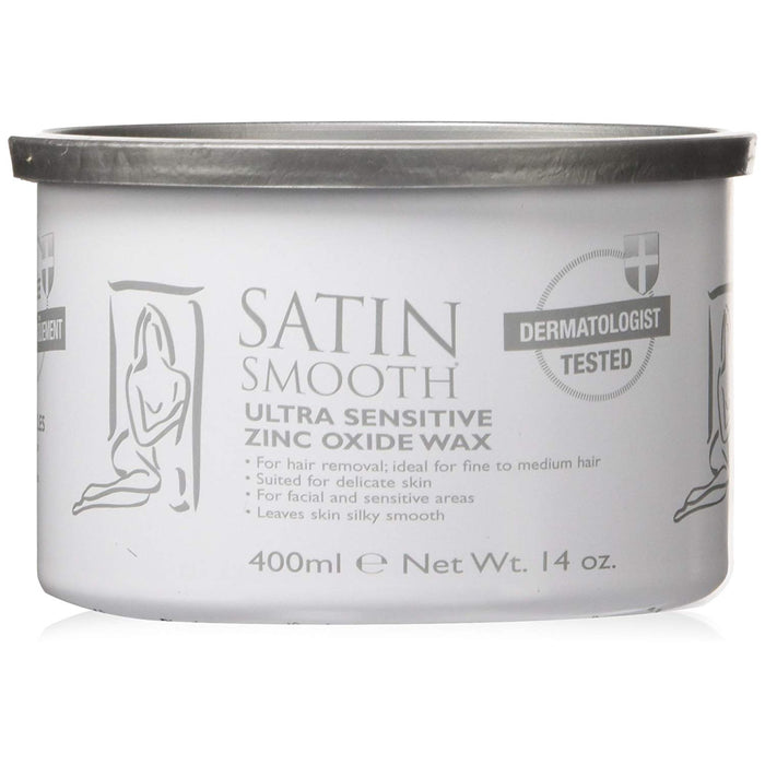 Satin Smooth Zinc Oxide Pot Wax, 14 Ounce