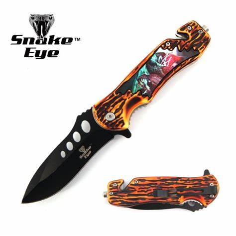 SE-1083-6 SNAKE DESIGN HEAVYWEIGHT KNIFE