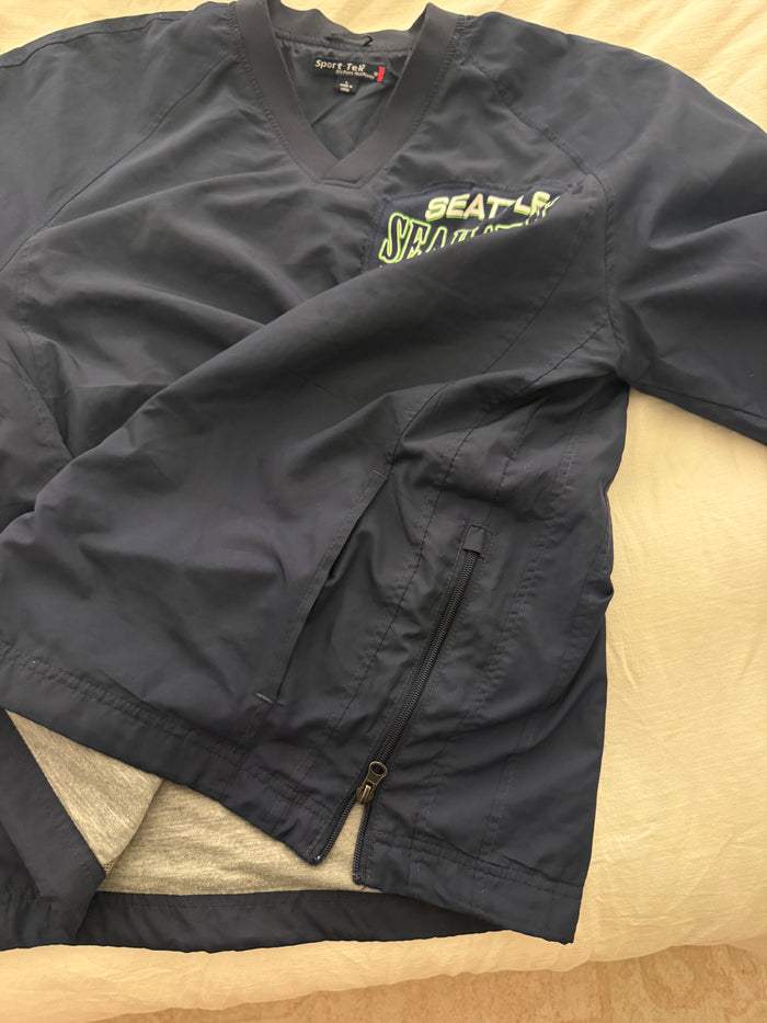Seahawks custom made windbreaker size L