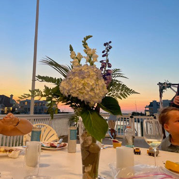 Seaside White and Blue Beach Pier Wedding