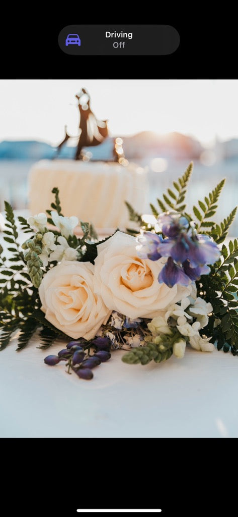 Seaside White and Blue Beach Pier Wedding