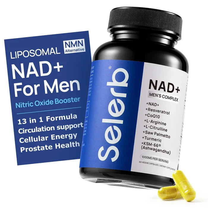 Selerb NAD+ Supplements & Magnesium Complex Bundle for Men, 90 + 60 Capsules