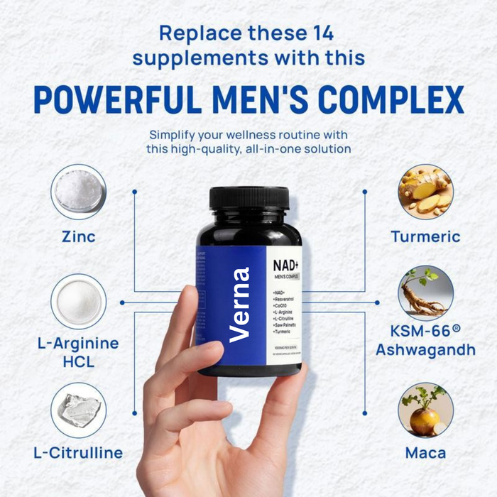 Selerb NAD+ Supplements & Magnesium Complex Bundle for Men, 90 + 60 Capsules