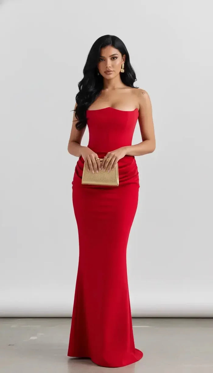 Sexy Bandeau Bodycon Long Dress Dream World