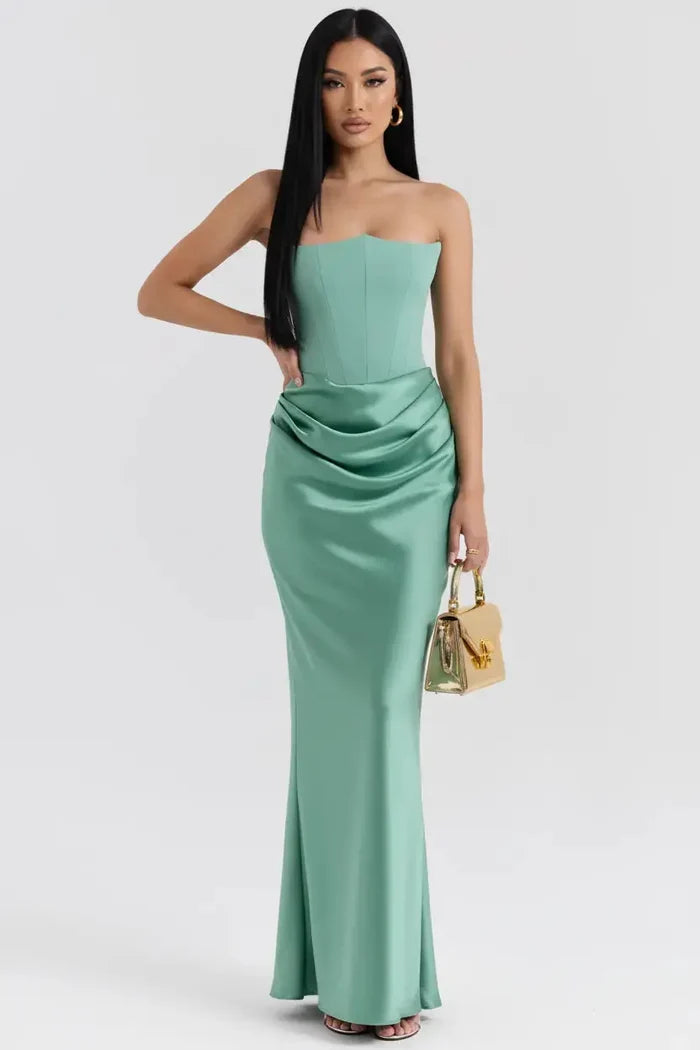 Sexy Bandeau Bodycon Long Dress Dream World