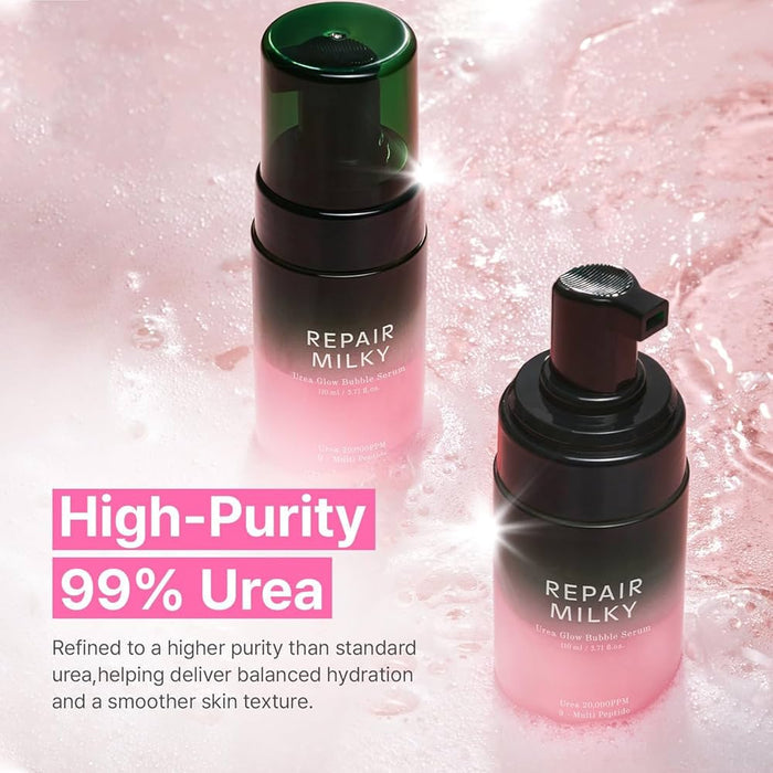 Shaishaishai Repair Milky Urea Glow Bubble Serum 110ml مصل شيشايشاي لإصلاح فقاعات توهج اليوريا الحليبية - Princess Cosmetics Qatar
