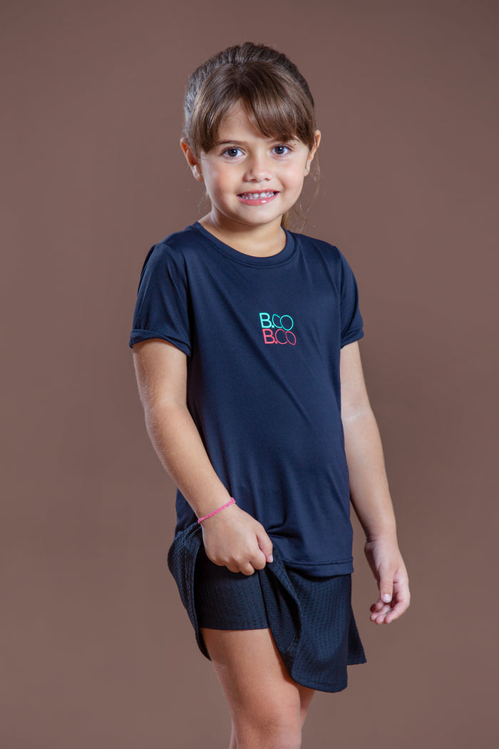 Short Saia Infantil Preto