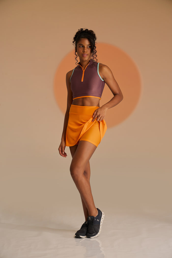 Short saia Summer Laranja