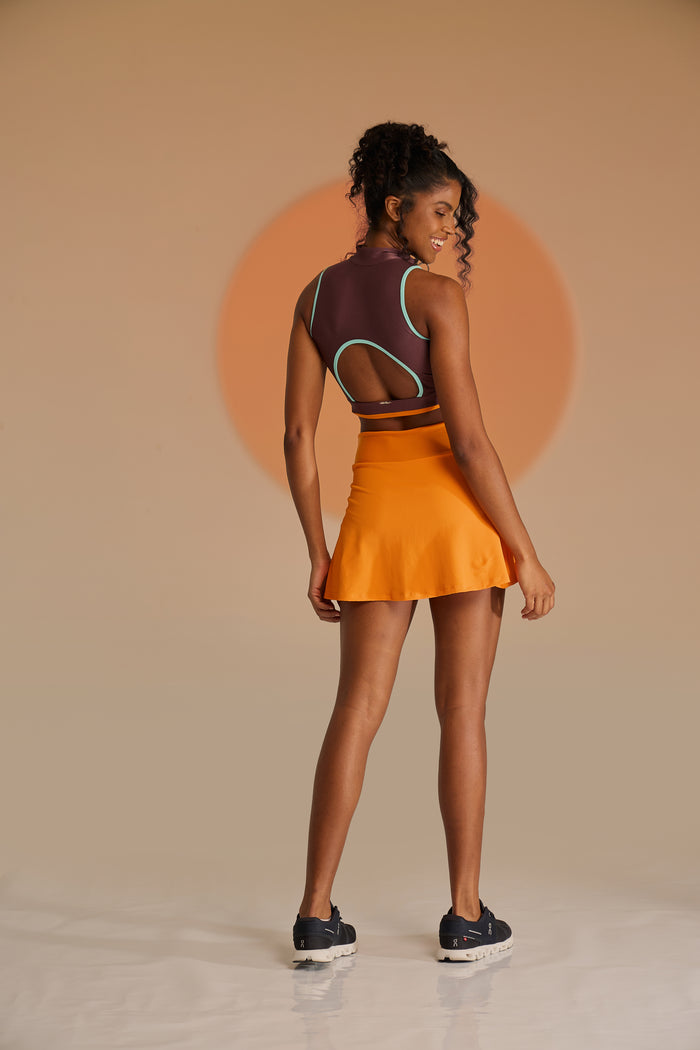 Short saia Summer Laranja