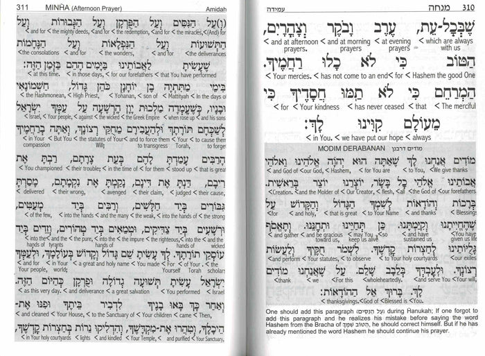Siddur Sephardic with English Interlinear Translation  Weekday and Shabbat  - Hebrew and English - BLUE - Mitzvahland.com