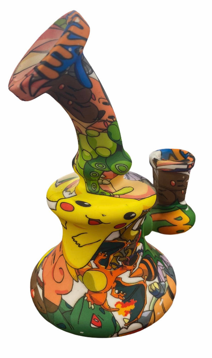 SILICONE 6" WATER RIG, VARIOUS DESIGNS