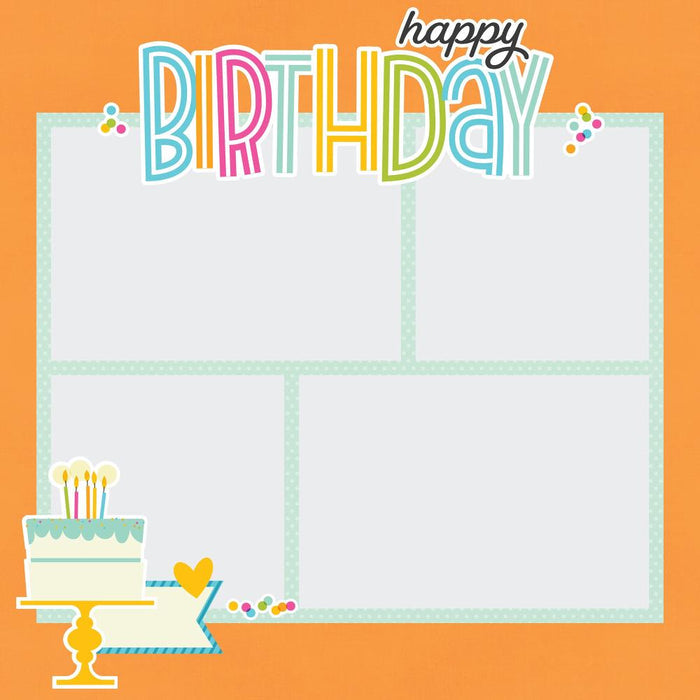 Simple Stories - Simple Pages Page Template - Design 9. Includes (1) 2-4x6 and 2-4x4 divided template. Available at Embellish Away located in Bowmanville Ontario Canada. Example