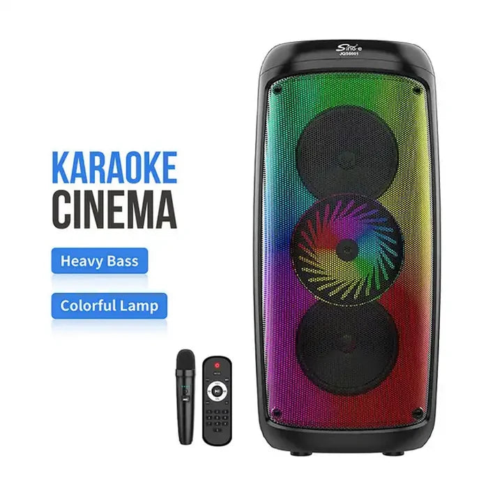 SING-E JQS6601 DOUBLE 6.5'' SPEAKER WIRED MIC BLUETOOTH