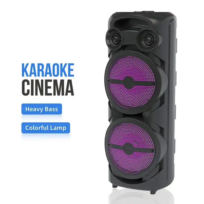 SING-E ZQS8202S DOUBLE 8'' SPEAKER WITH WIRED MIC BLUETOOTH
