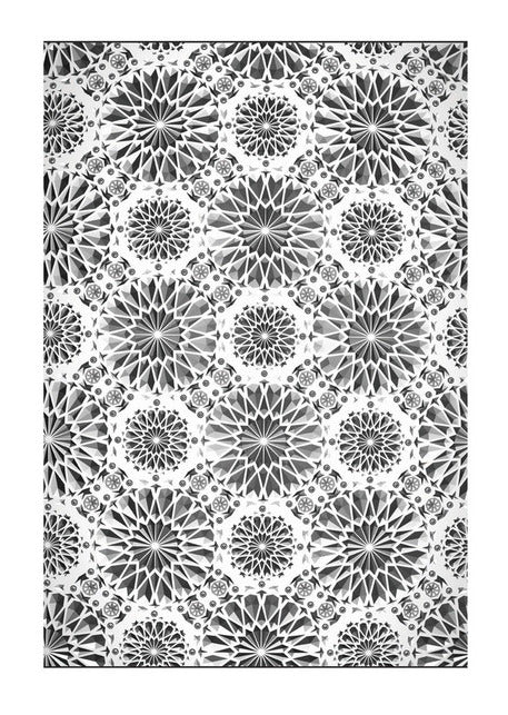 Sizzix - 3D Texture Fades Embossing Folder By Tim Holtz - Large/A5 - Kaleidoscope. Size: 6" x 8 1/2"  Available at Embellish Away located in Bowmanville Ontario Canada.