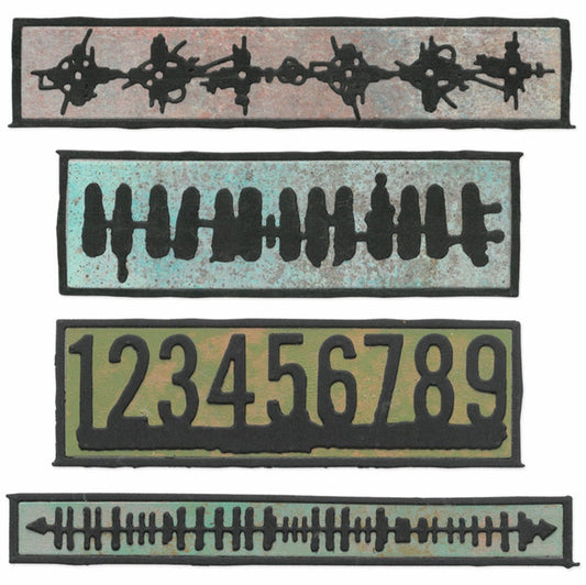 Sizzix - Thinlits Die Set - Borderlines (7pk). By Seth Apter. Available at Embellish Away located in Bowmanville Ontario Canada.