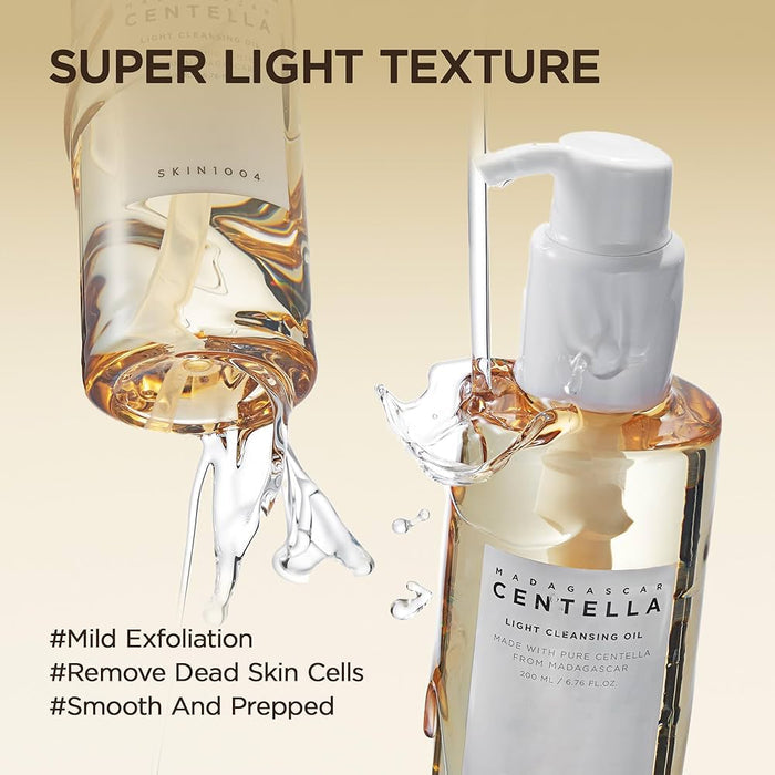 SKIN1004 Madagascar Centella Light Cleansing Oil 200ml. SKIN1004 زيت مدغشقر كينتيلا الخفيف المنظف - Princess Cosmetics Qatar