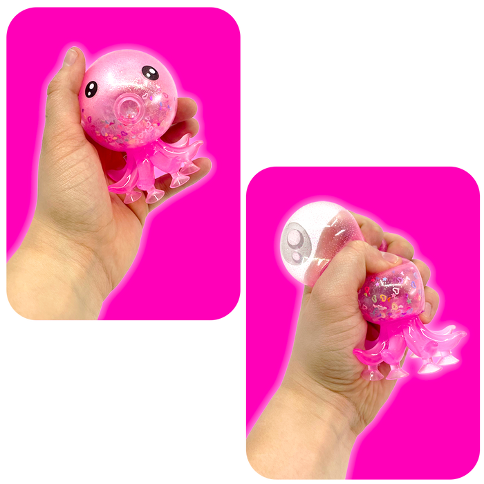 So Much Fun! Squishy Light Up Octopus Boxed Toy