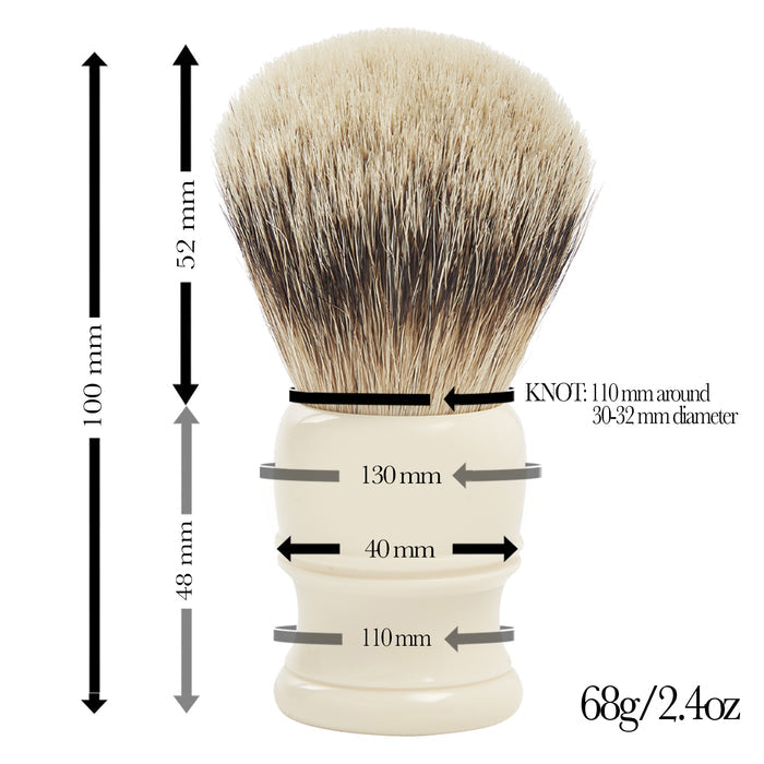 Sovereign Grade Silvertip Badger Brush
