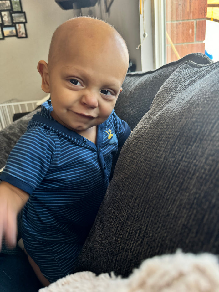 Sponsor A Brave Gown For an Eleven-Month-Old Little Boy in Treatment for Medulloblastoma Brain Cancer-Sponsored