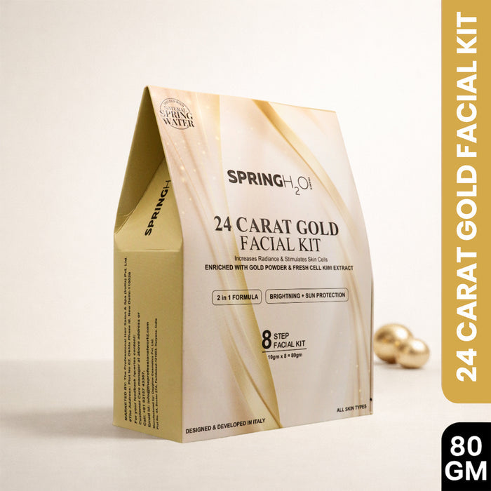 Spring H2O 24 Carat Gold Facial Kit, Rice Water Face Wash & Lipstick