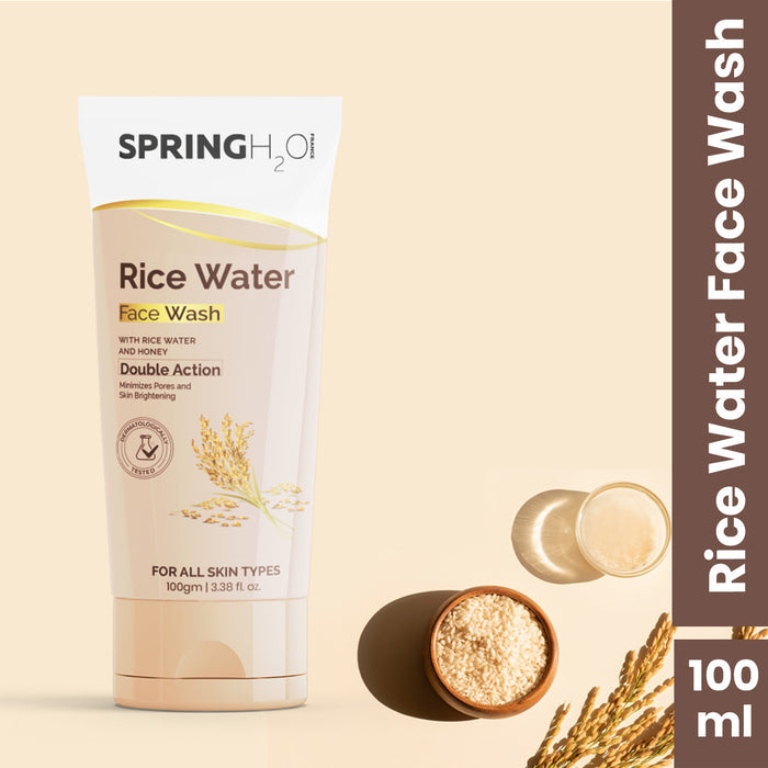 Spring H2O 24 Carat Gold Facial Kit, Rice Water Face Wash & Lipstick