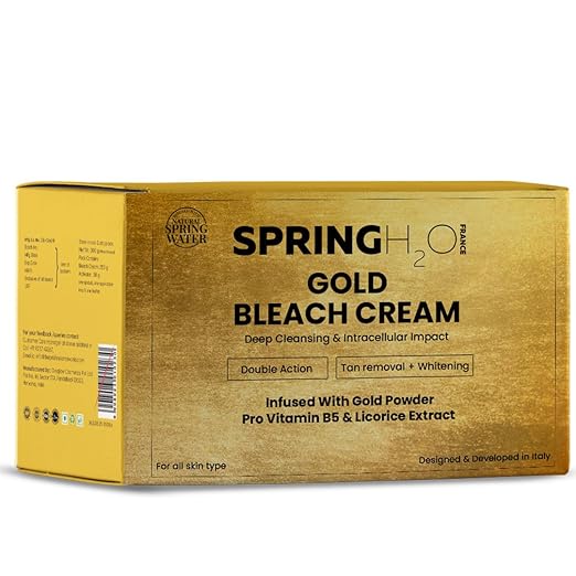 SPRING H2O Gold Facial, Gold Bleach, Charcoal Face Wash & Eyeliner
