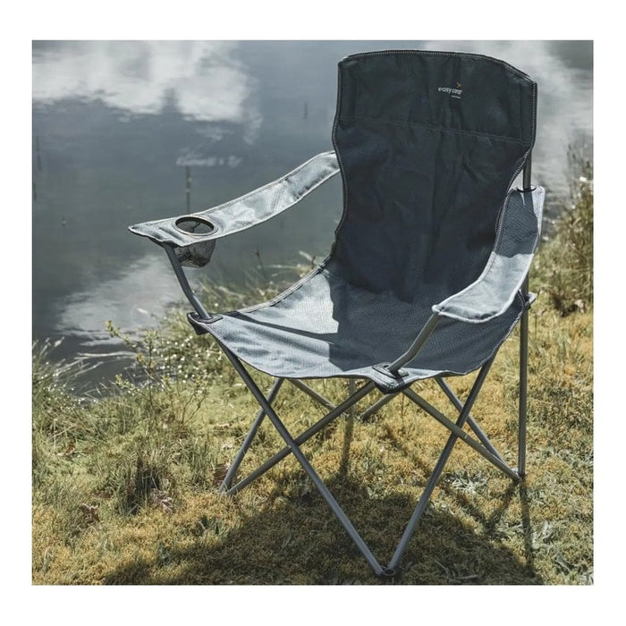 Spruce Folding Arm Chair - Fjord Blue