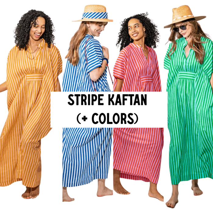 stripe kaftan