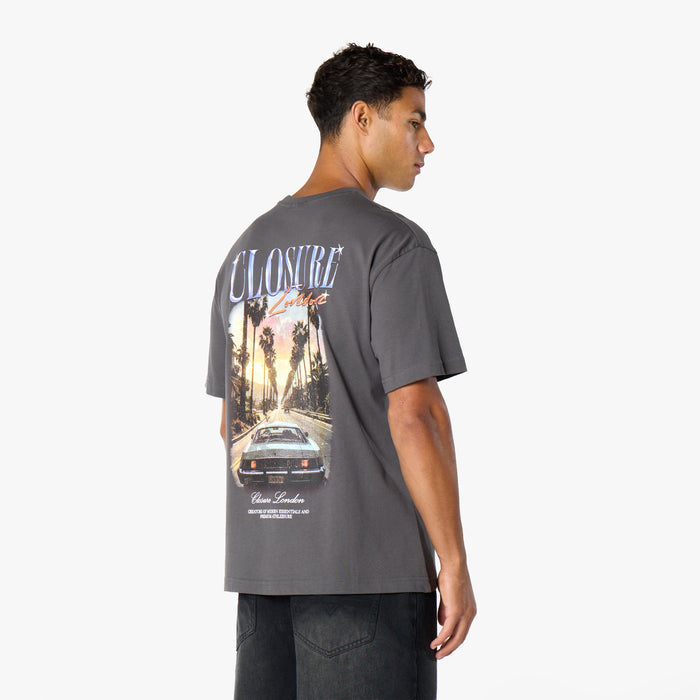 Sunset Drive T-Shirt |  Charcoal