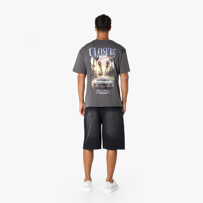 Sunset Drive T-Shirt |  Charcoal