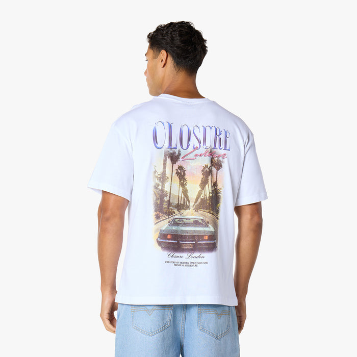 Sunset Drive T-Shirt |  White