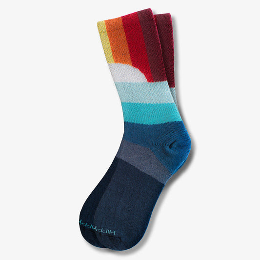 Sunset lover crew socks