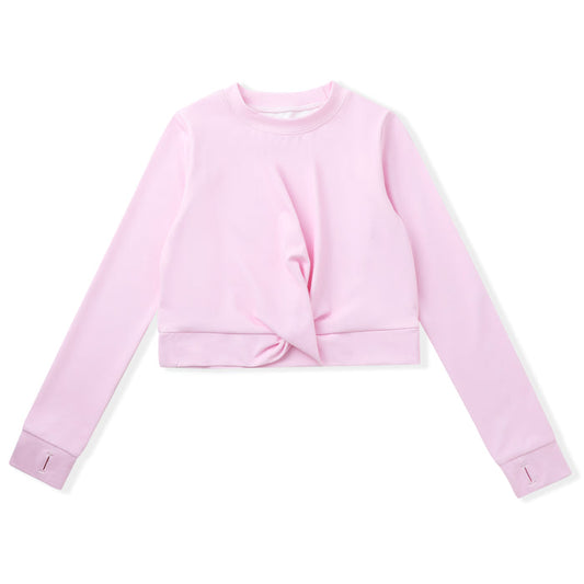 Swoon Baby Pink Knot Top