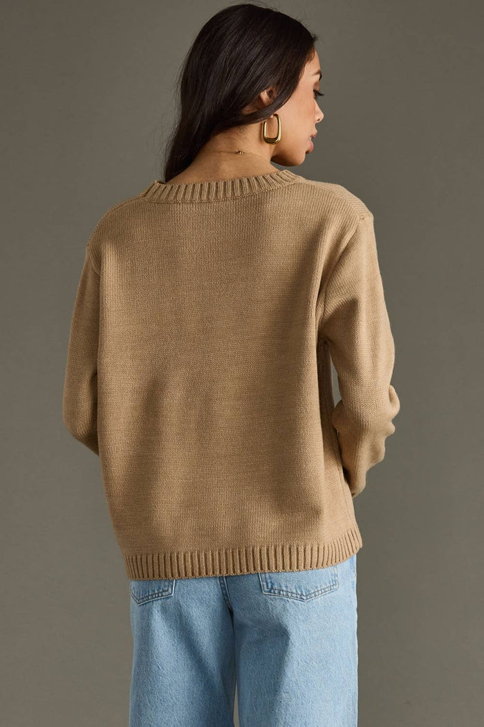 Tan Whiskey Weather Sweater