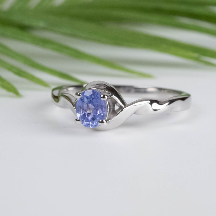 Tanzanite Ring 5x4mm .925 Silver | Choose Size - InnerVision Crystals