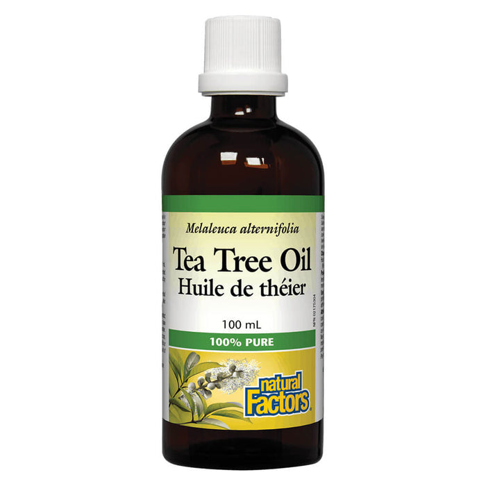 Bottle of Natural Factors Tea Tree Oil 100 Milliliters