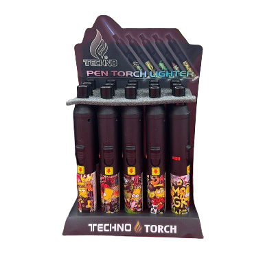 TECHNO PEN TORCH LIGHTER | 15 CT