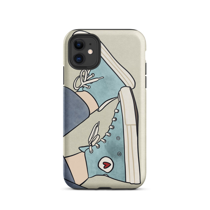 Iphone case with tennis shoes
