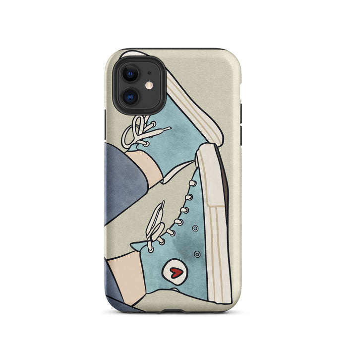 Iphone case with tennis shoes