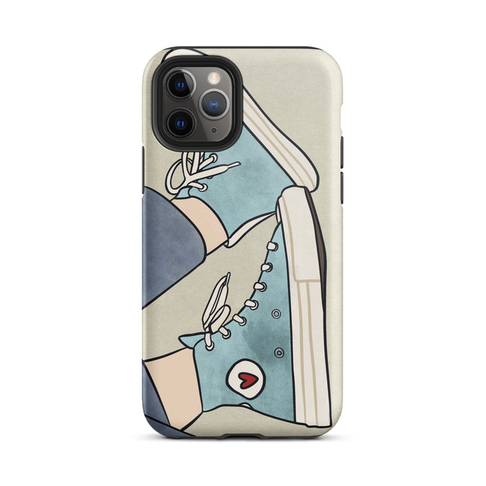 Iphone case with tennis shoes