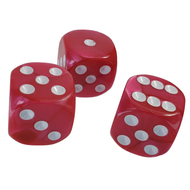 The Fantasy Trip: 14mm Hot Pink d6 Dice Set