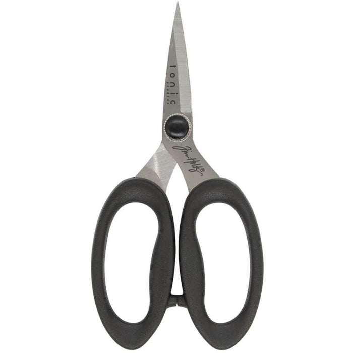 Tim Holtz - Haberdashery Scissors - 5". TONIC STUDIOS. Available at Embellish away located in Bowmanville Ontario Canada.