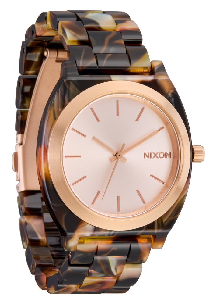 Time Teller Acetate - Rose Gold / Pink Tortoise