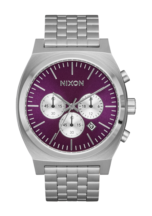 Time Teller Chrono - Silver / Purple Sunray