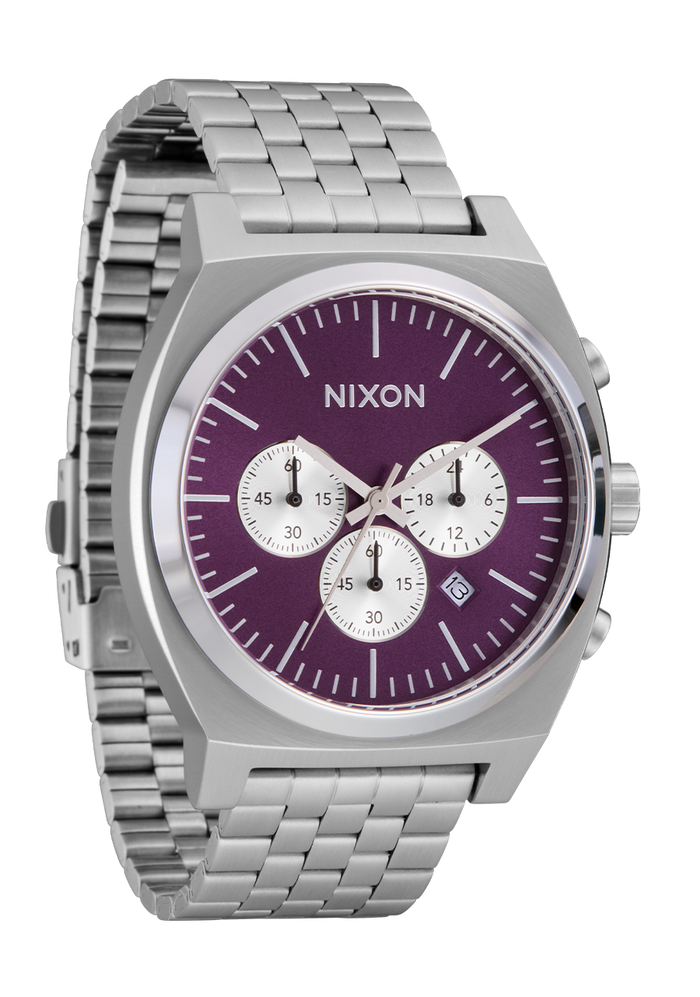 Time Teller Chrono - Silver / Purple Sunray