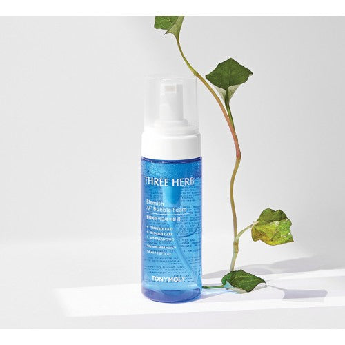 TONYMOLY Three Herb Blemish AC Bubble Foam غسول فوم للبشرة لعلاج الحبوب
