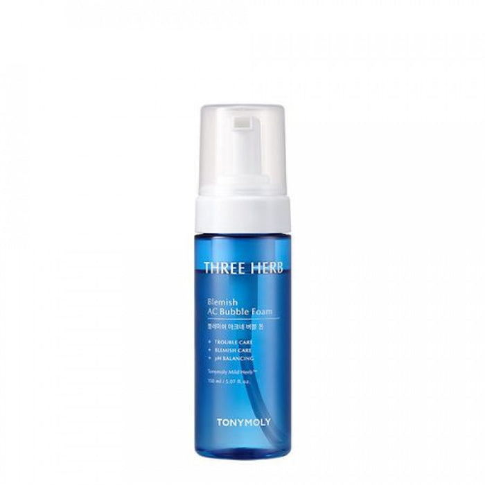 TONYMOLY Three Herb Blemish AC Bubble Foam غسول فوم للبشرة لعلاج الحبوب