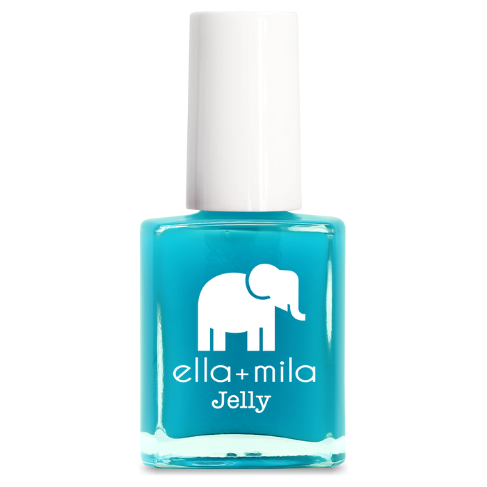 Tooti Fruiti Lover Boy clear water blue jelly nail polish bottle – ella+mila Jelly